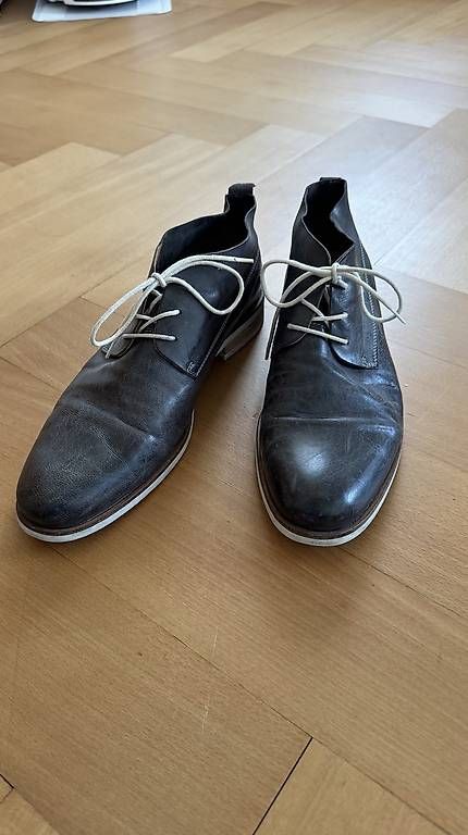 Scarpe da uomo: Schnürschuhe, grau-braun, Glattleder, 43 – Usato da Luzern venduto da bar_v528
