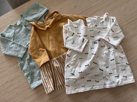 3 robes d’hiver douillettes Petit Oh! fille, taille 68🌸🌸🌸