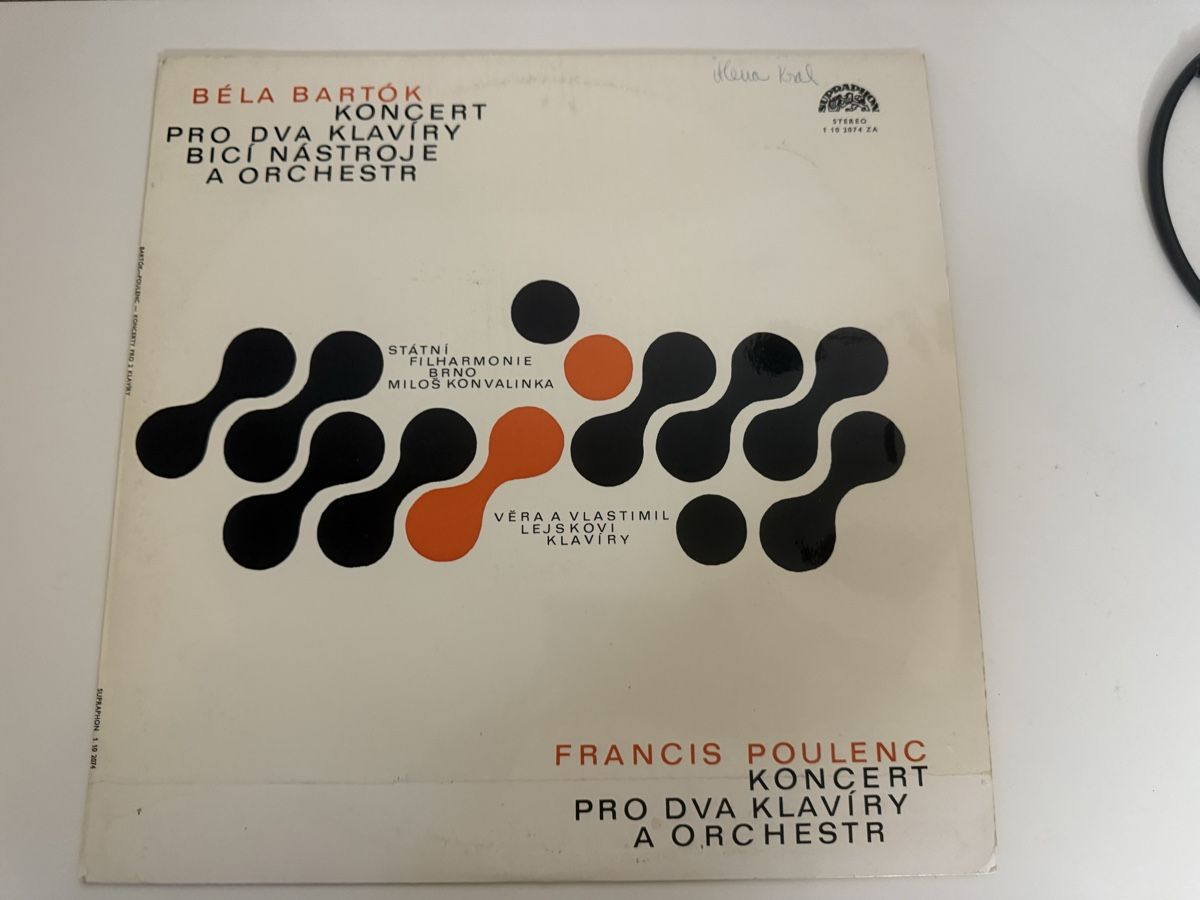 Dischi in vinile: Bela Bartok / Poulenc - Supraphon LP - 1977 - Classical Reco – Usato da Zürich venduto da Vma_reuse