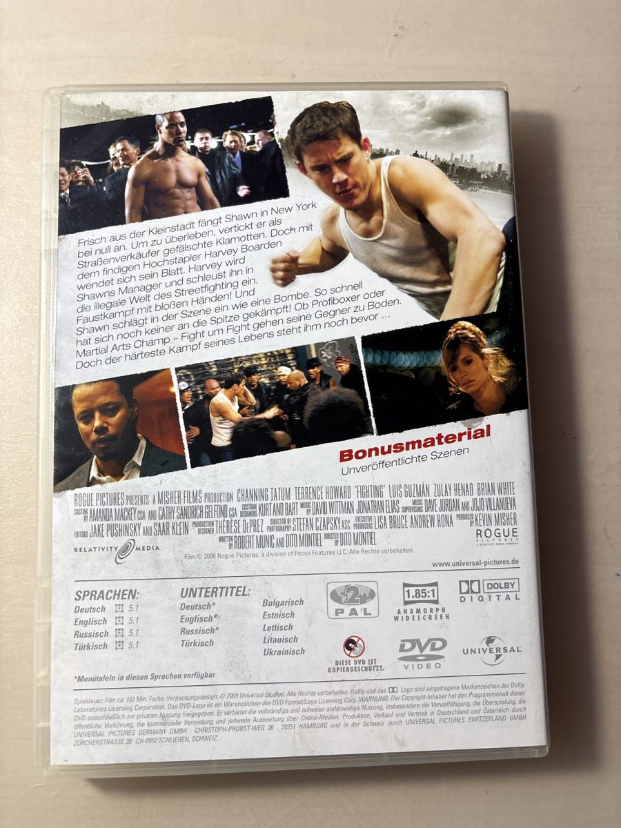 Alle DVDs: Fighting mit Channing Tatum - Extended Edition (1605) – Neu (gemäss Beschreibung) aus Ruswil von Slivio_ 1