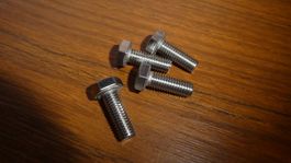 vier Schrauben M8x22 Edelstahl