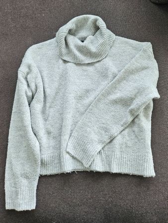 Pullover Strick/kurz/Rollkragen Grobstrick Chicorée,Gr.L