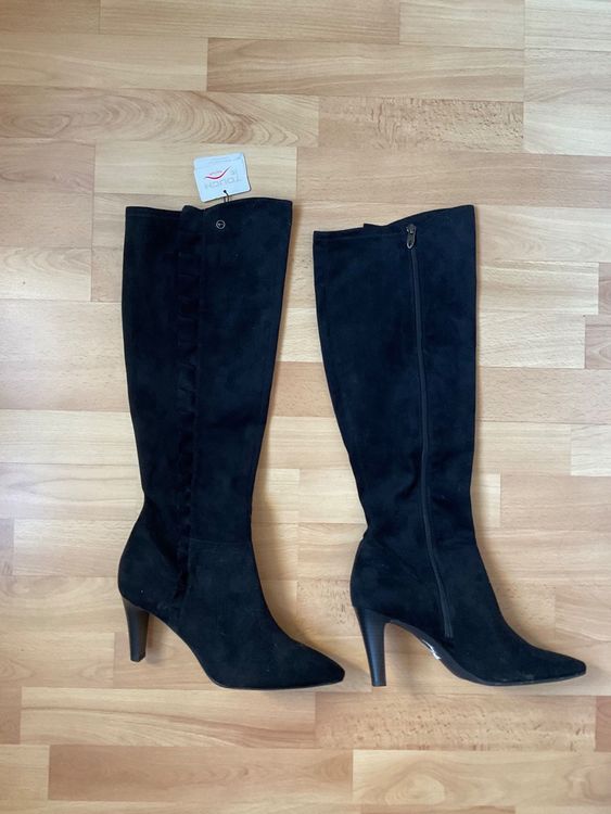 Bottes hautes noires à talons, Tamaris, 41 (Neuf (Voir description)) à