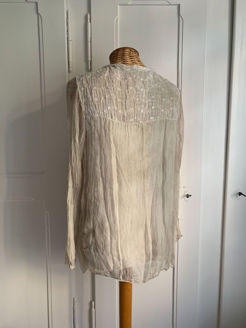 Camicette: DEICHGRAF - Seide Bluse beige L – Usato da Zürich venduto da Diazaio 2