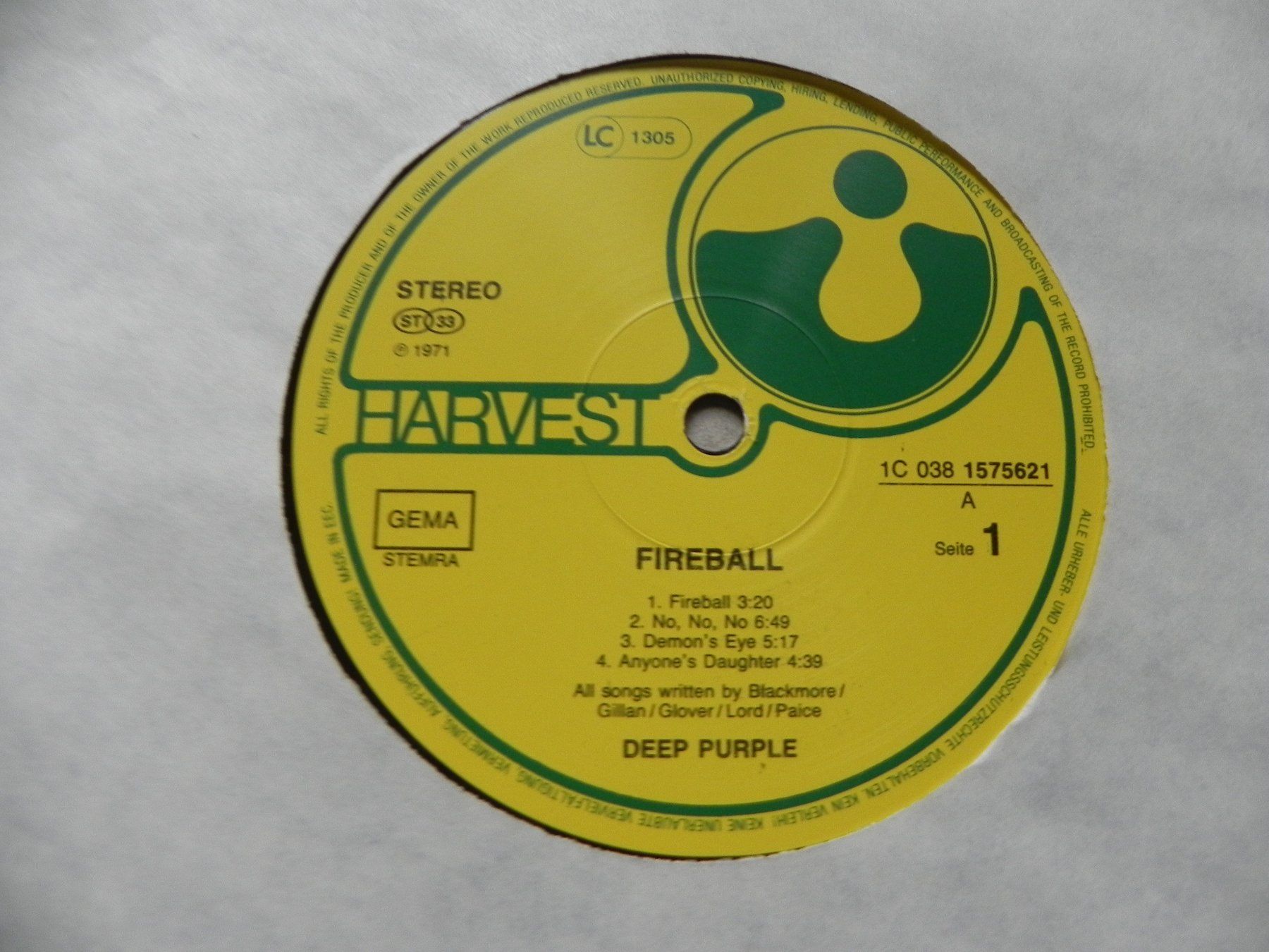 Schallplatten: LP Engl. Rock Deep Purple Fireball Made in Germany – Gebraucht aus Siebnen von krimsie 3