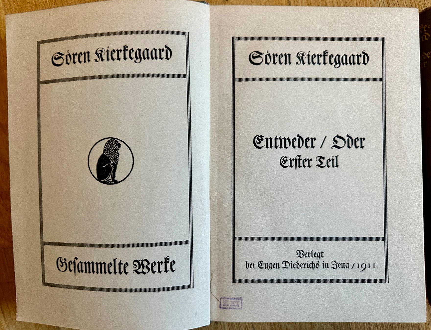 Libri: August Strindberg: Entweder / Oder. 2 Bde. 1911/13 – Usato da Zürich venduto da allp 1