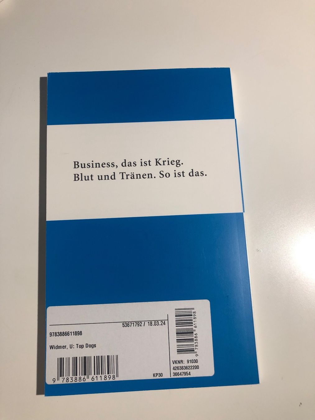 Bücher: Urs Widmer / Top Dogs – Neu (gemäss Beschreibung) aus Zuchwil von simge_1907 1