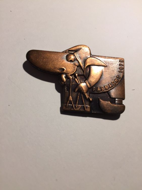 Insigne / Badge Suisse - Fasnacht 1975 - Carnaval - Métal - Vintage