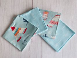 4 Fat quarter/Coupons patchwork & couture - Indiens bleus