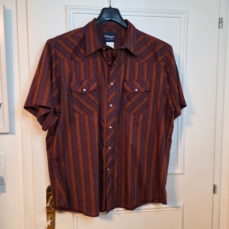 Wrangler Westernhemd XXL gestreift leicht