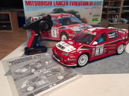 TAMIYA 1/10 MITSUBISHI LANCER EVO 6 AUF TB-01 CHASSIS