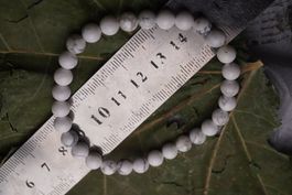 Howlith  Weiss   Kugel Armband    –Lot Adlun-