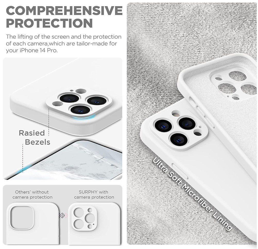 Cover & Protezioni schermo: iPhone 14 Pro Max Soft Touch Silikon Case Hülle - weiss – Nuovo e nell'imballaggio originale da Rorschacherberg venduto da elektrofreak 2