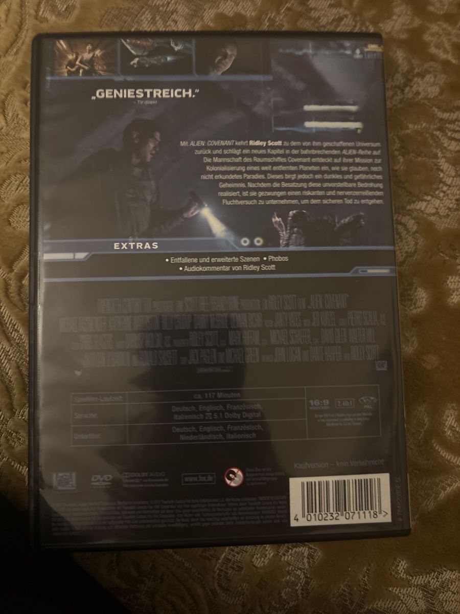Alle DVDs: Alien Covenant DVD Top Zustand – Neu (gemäss Beschreibung) aus Zürich von  1