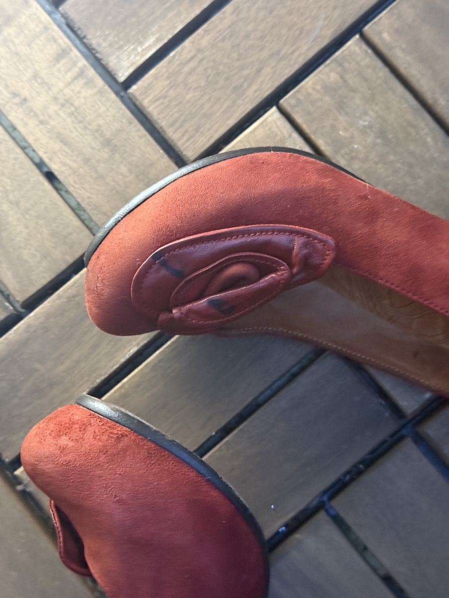 Chie Mihara Scarpe da donna: Chie Mihara red suede heels size 36 NP 250 FR! – Usato da Zürich venduto da Allwelcome 2