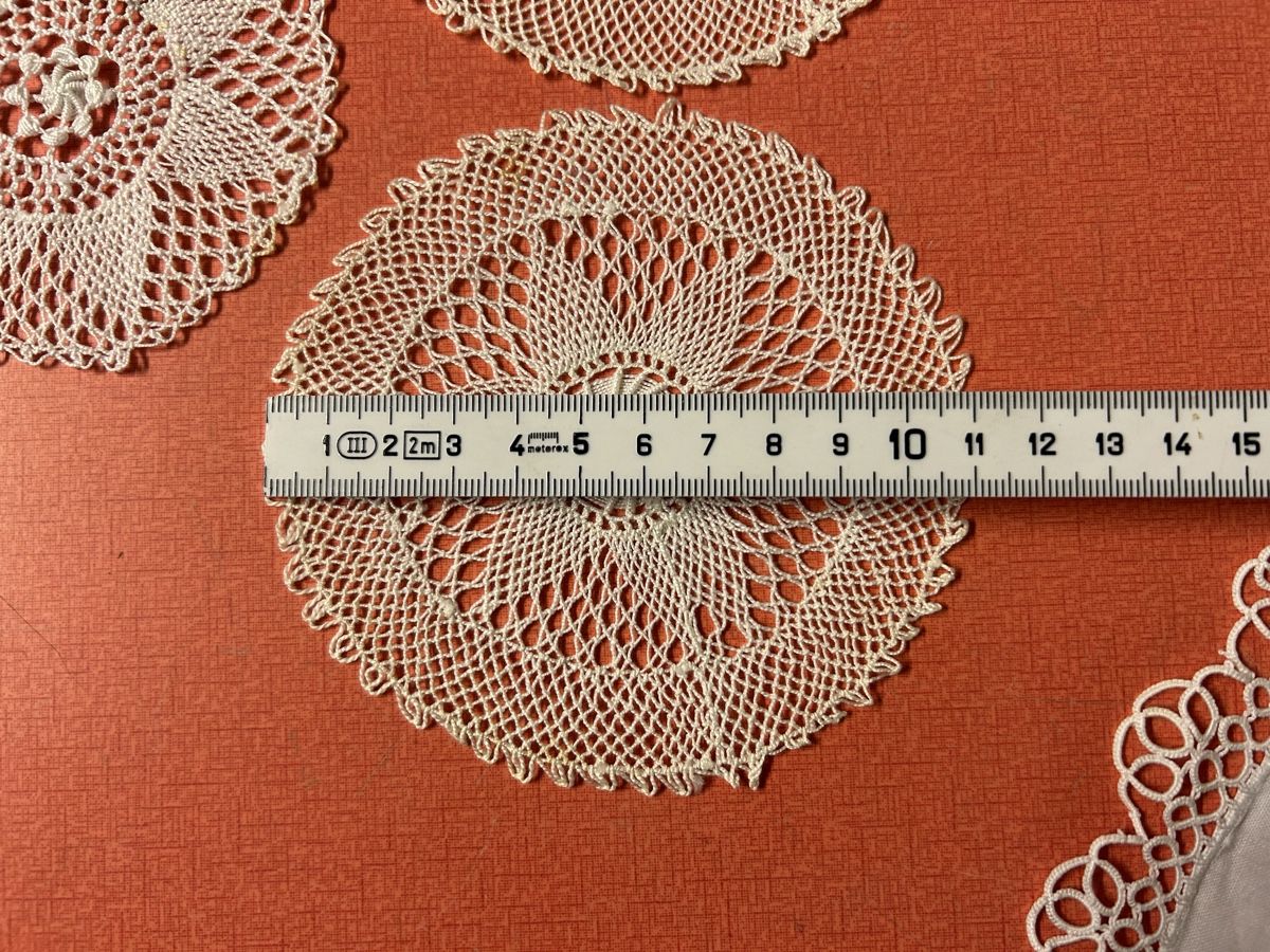 Altra biancheria da tavola: Handgemachte Deckchen, 10 Stk, Baumwolle, Vintage Look! – Usato da Lanzenhäusern venduto da vic63 4