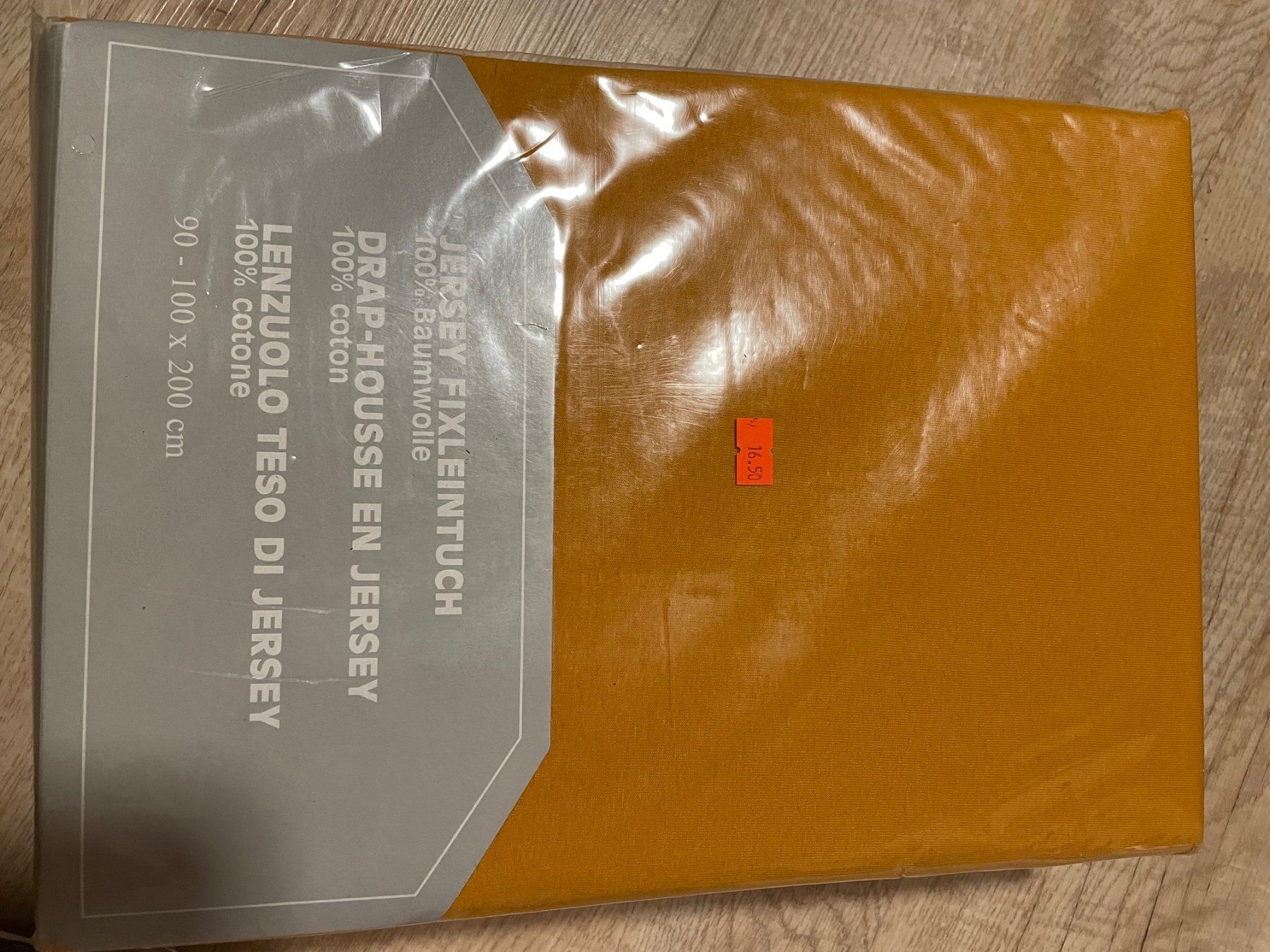 Biancheria da letto: Jersey Fixleintuch  90-100 x 200 orange NEU – Usato da Trüllikon venduto da dilatant