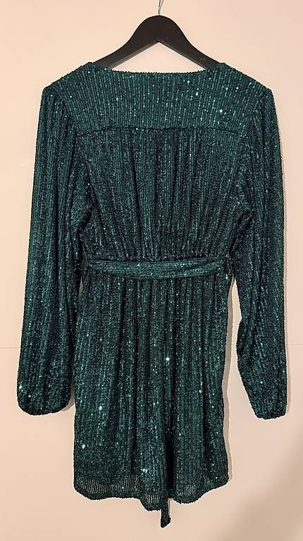 Kleider: Robe courte Zebra vert émeraude – Gebraucht aus Biel/Bienne von Cli 2