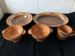 Div. Geschirr mit Appenzeller Motiv. 5 teilig