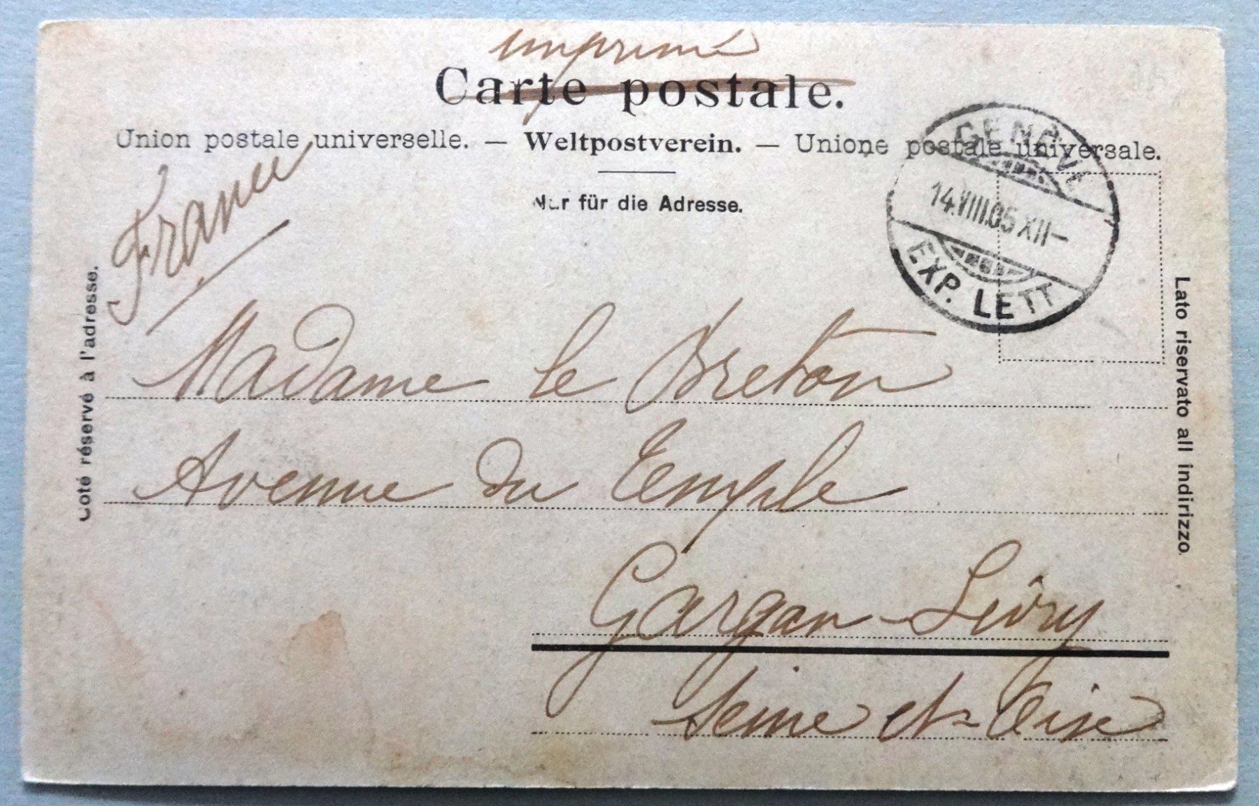 Cartoline postali: Viamala - Abstieg zur Grotte – Difettoso da Fétigny venduto da Billy2miny 1
