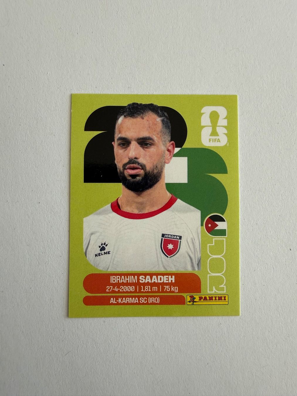 Panini Carte collezionabili: Saadeh JOR9 - Panini CH Edition WM 2026 – Nuovo (secondo la descrizione) da Grenchen venduto da nicus_aveiro