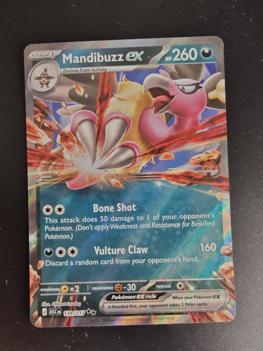 Pokémon Carte collezionabili: Mandibuzz ex & Azumarill ex-ENG- Heroes Ascended- ASC – Usato da Cormondreche venduto da pajojo 2