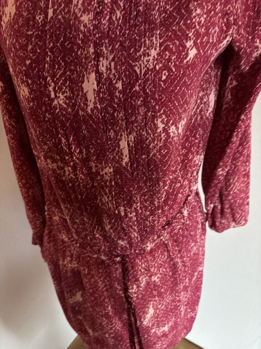 Vestiti: Noa Noa Dress, Size 38, Burgundy Pattern, Spring Style – Usato da auvernier venduto da Vine101 1