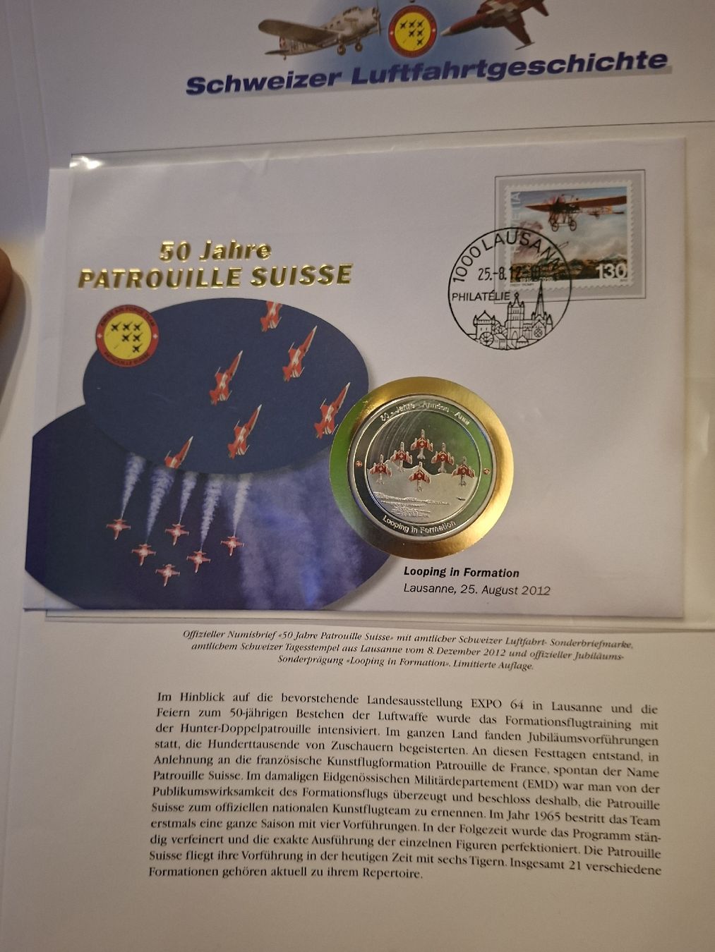 Toutes les monnaies: Münzenbriefe Luftfahrt / EM 2008  – D'occasion à Balgach par SIMEON27 4