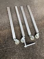 Streben Profile ------ 4 Alustreben mit  Rollen 45 x 45 x 73