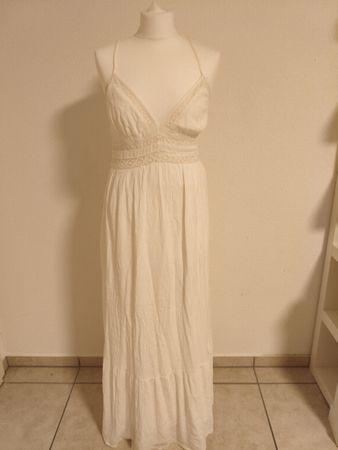 Kleid AMIS weiss lang Grösse 40 guter Zustand