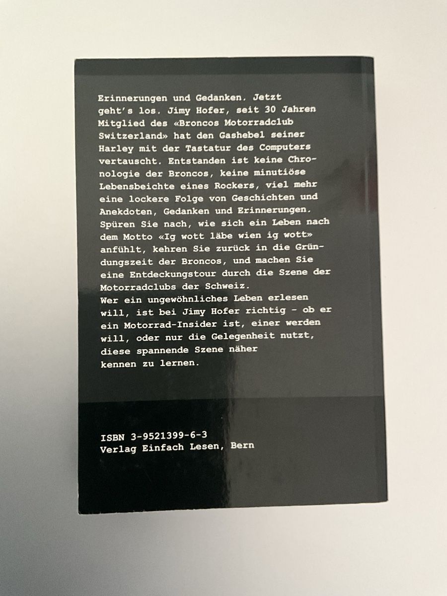 Bücher: Jimi Hofer - Ein Leben als Bronco - Handsigniert – Neu (gemäss Beschreibung) aus Schmitten FR von Chili58 1