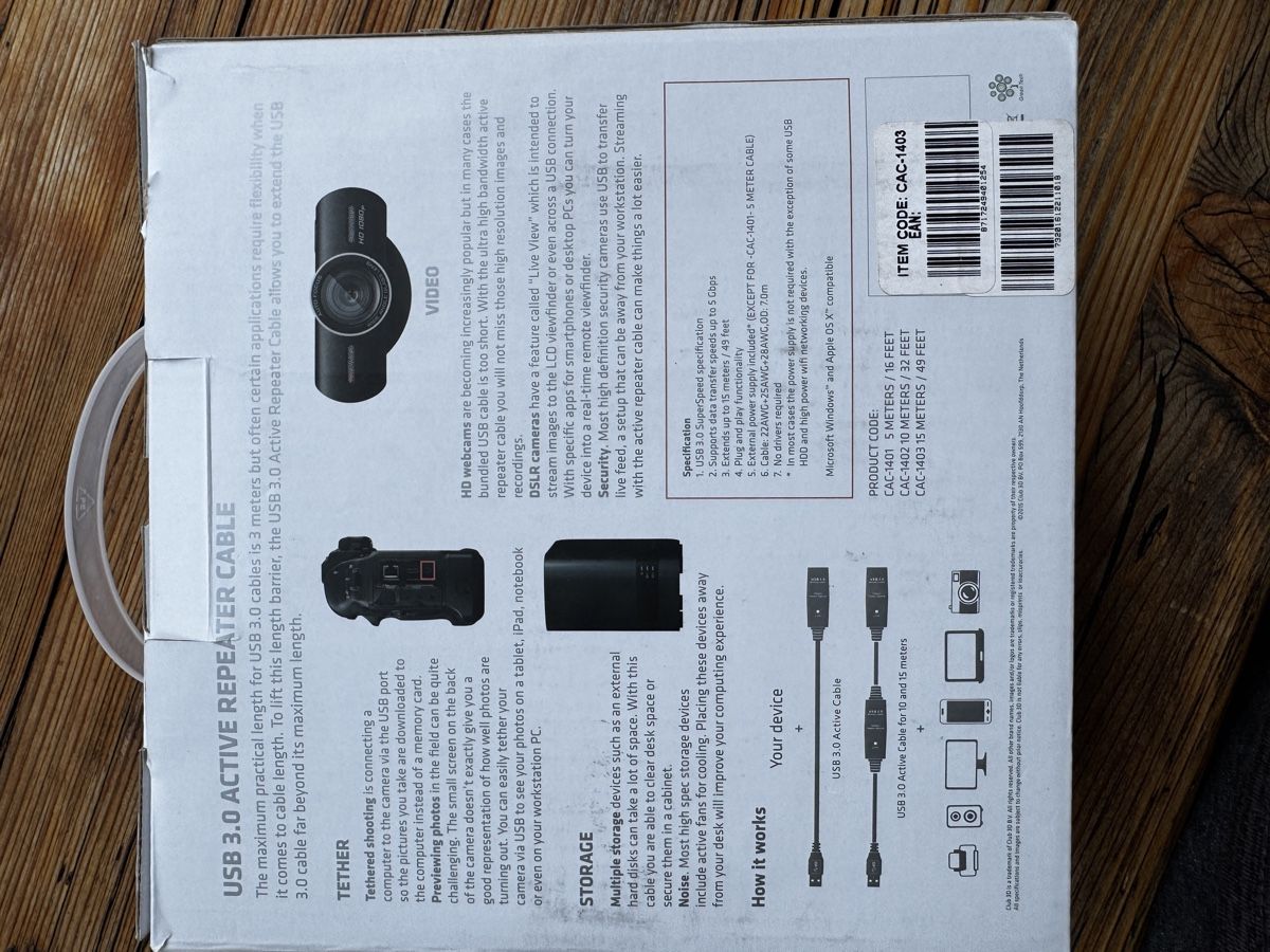 Kabel: USB 3.0 Active Repeater Kabel 15m 1x gebraucht – Gebraucht aus Kandersteg von Rosagima 2