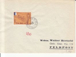 Infanterie Wi 345 auf Brief