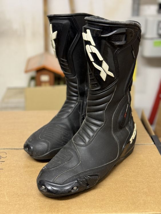 TCX Herren NC Motorradstiefel - Atmungsaktive Lederstiefel Mit Schnürverschluss