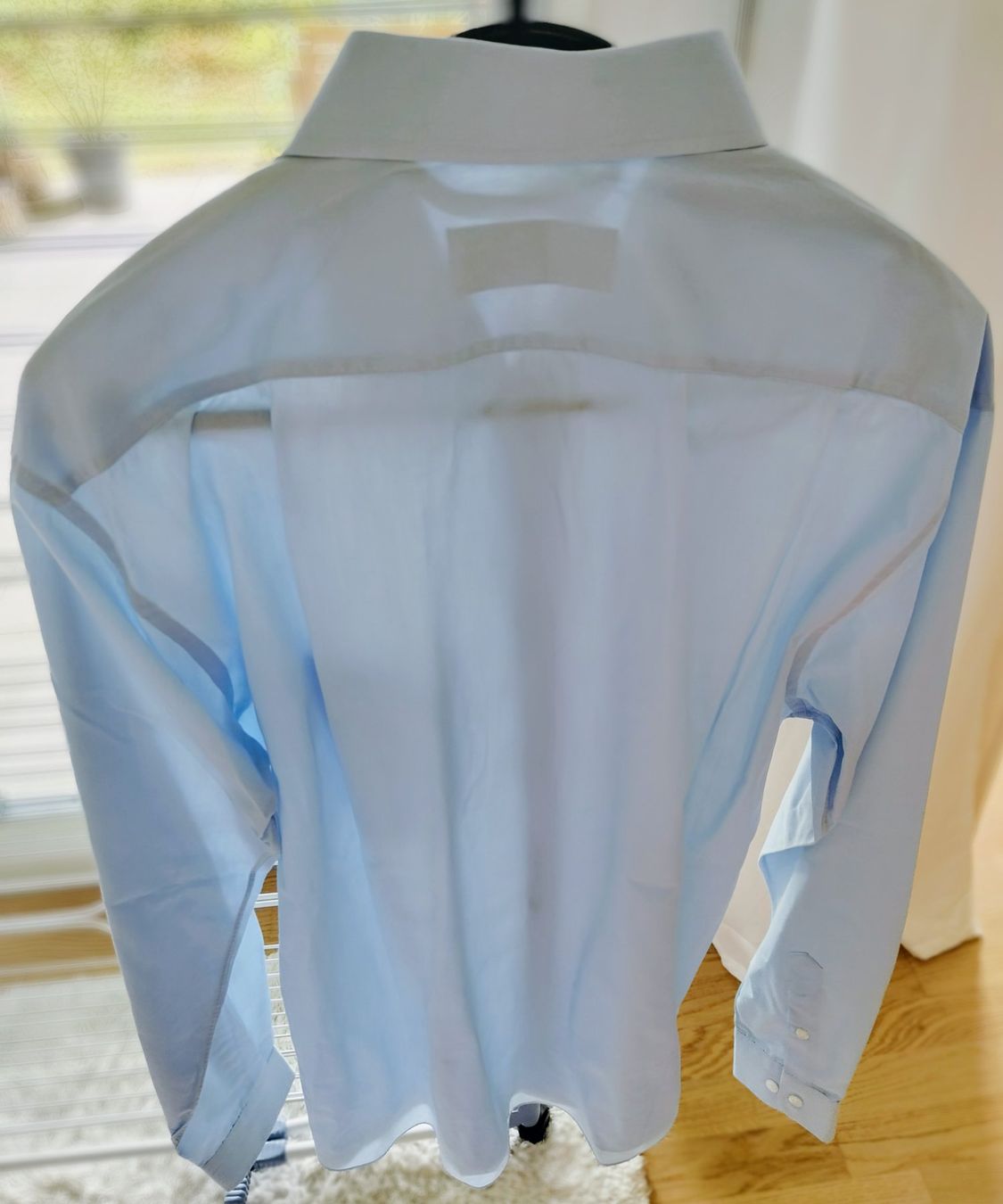 Camicie: Schickes Apsley Herrenhemd Gr. L, hellblau – Usato da Glattbrugg venduto da Ata-M 1
