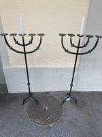 Kerzenständer, Schmiedeeisen, 2 Stück, von Hand gemacht, ele