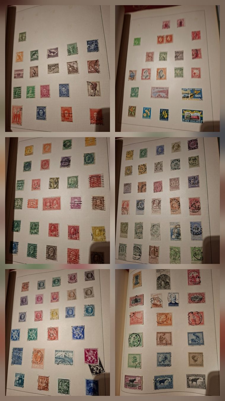 Tous les timbres: Sammlung eingeklebter Marken Weltweit über 100Seiten – D'occasion à Balgach par SIMEON27 1