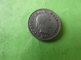 Schweiz 1905, 5 Rappen