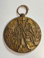 Bronzemedaille Mobilisierung v. Soldaten Fribourg Krieg