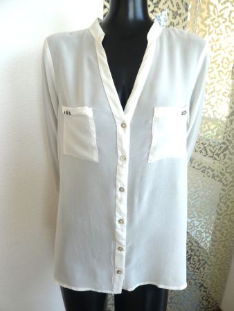 NILE Seiden Bluse, Gr. 36/38