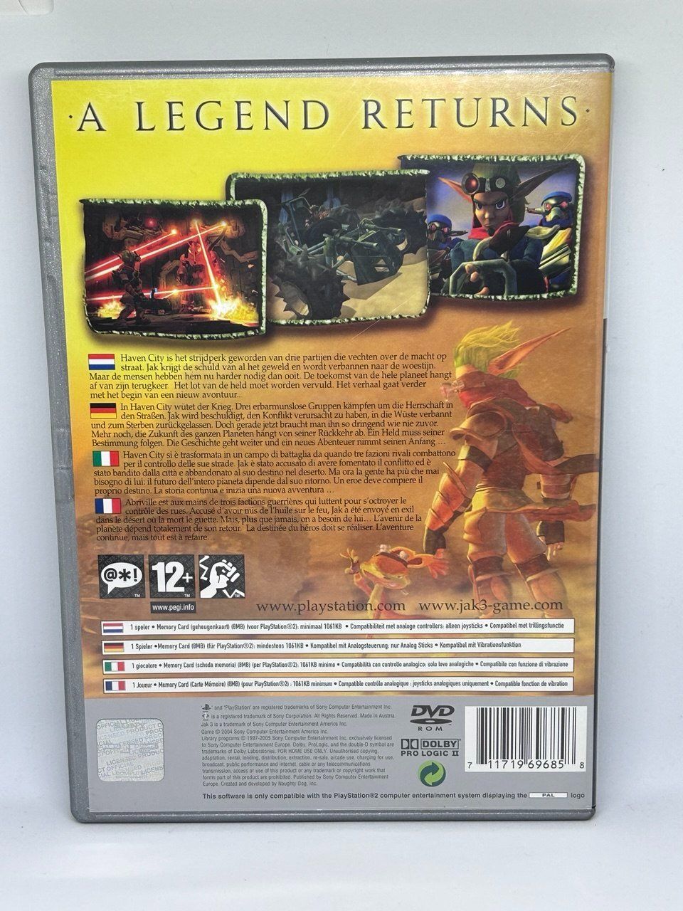Sony Giochi: Jak 3 per PlayStation 2 – Usato da Giubiasco venduto da LorisVale 1