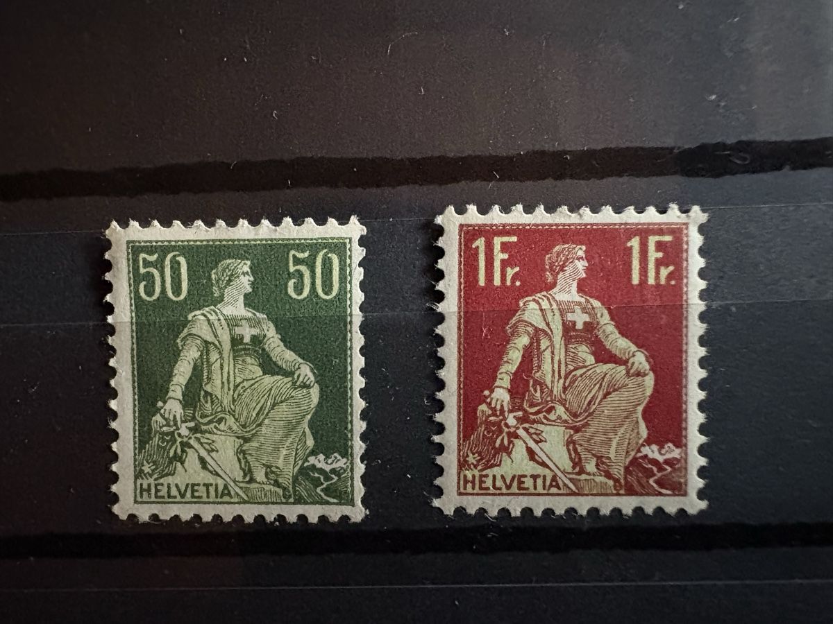 Alle Briefmarken: 8 mal Helvetia mit Schwert  – Gebraucht aus Neunkirch von dielocke72 7