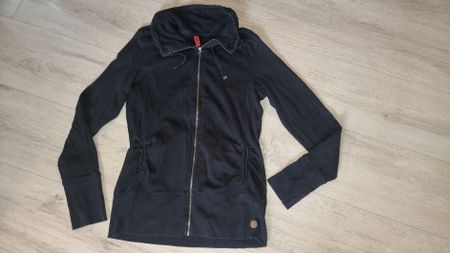 Schwarze Damen Sweatjacke von S. Oliver gr M