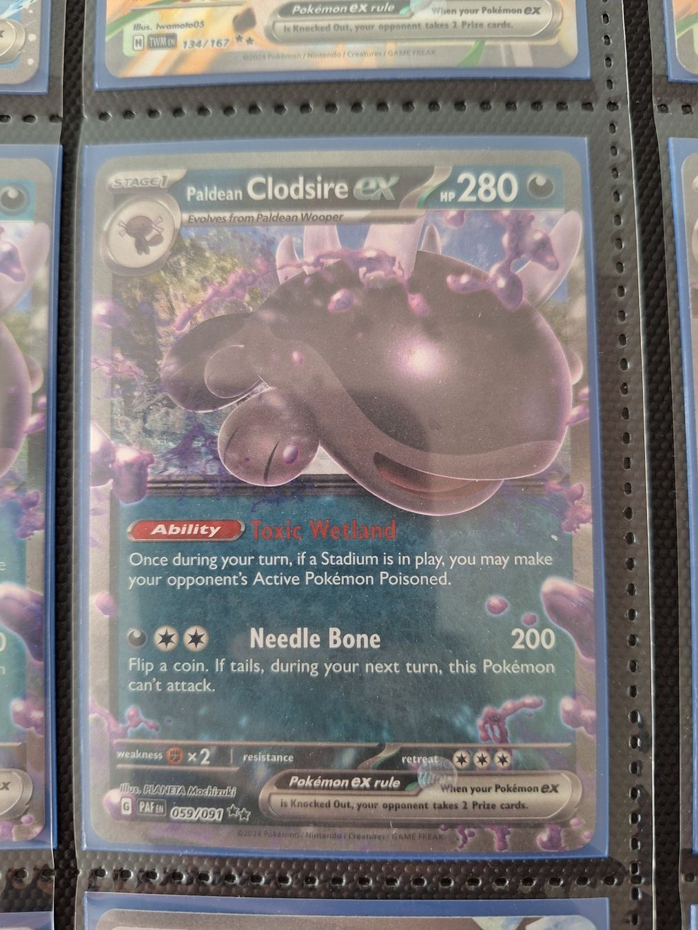 Pokémon Sammelbilder & Trading cards: Paldean Clodsire ex – Gebraucht aus Altstätten SG von GGsGameshop