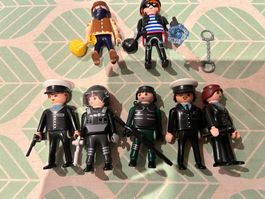 Playmobil - 5 personnages polizei + 2 voleurs