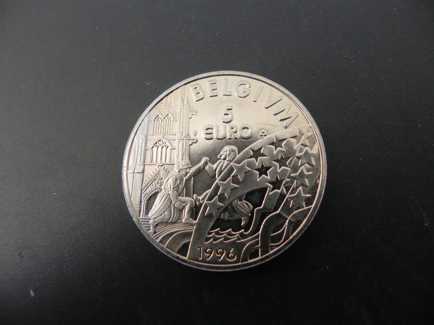Alle Münzen: Belgique 5 EURO 1996 – Gebraucht aus Biel/Bienne von Gogolozi