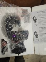 Schwarzer Drache mit Leuchtbrunnen Original Verpackt