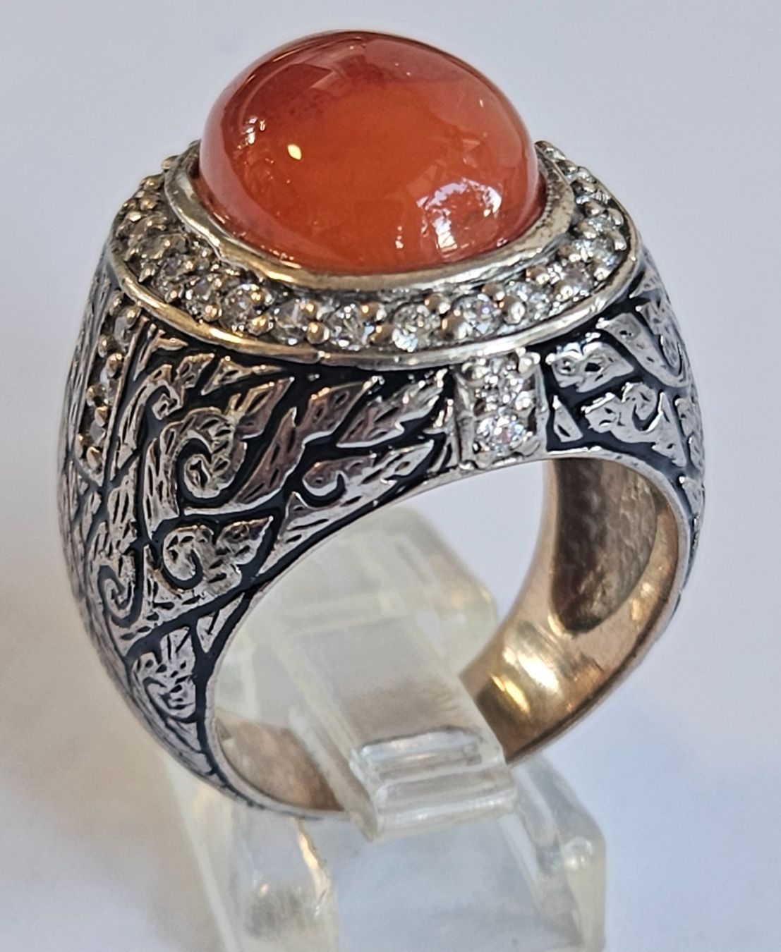 Anelli: Carneol cabochon Fingerring – Nuovo (secondo la descrizione) da Zürich venduto da Benedikt21