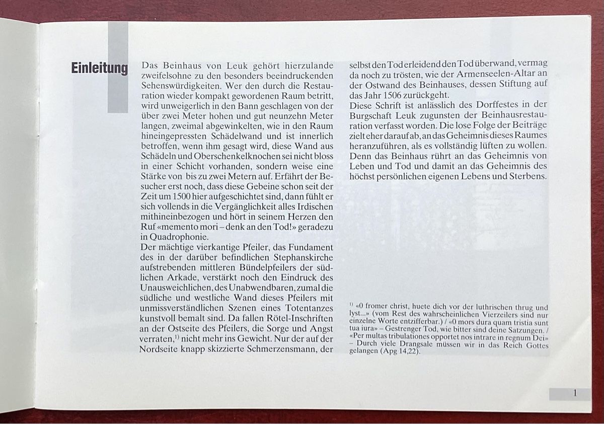 Bücher: Leuk, Wallis,  Beinhaus – Gebraucht aus Reinach BL von Linda013 1