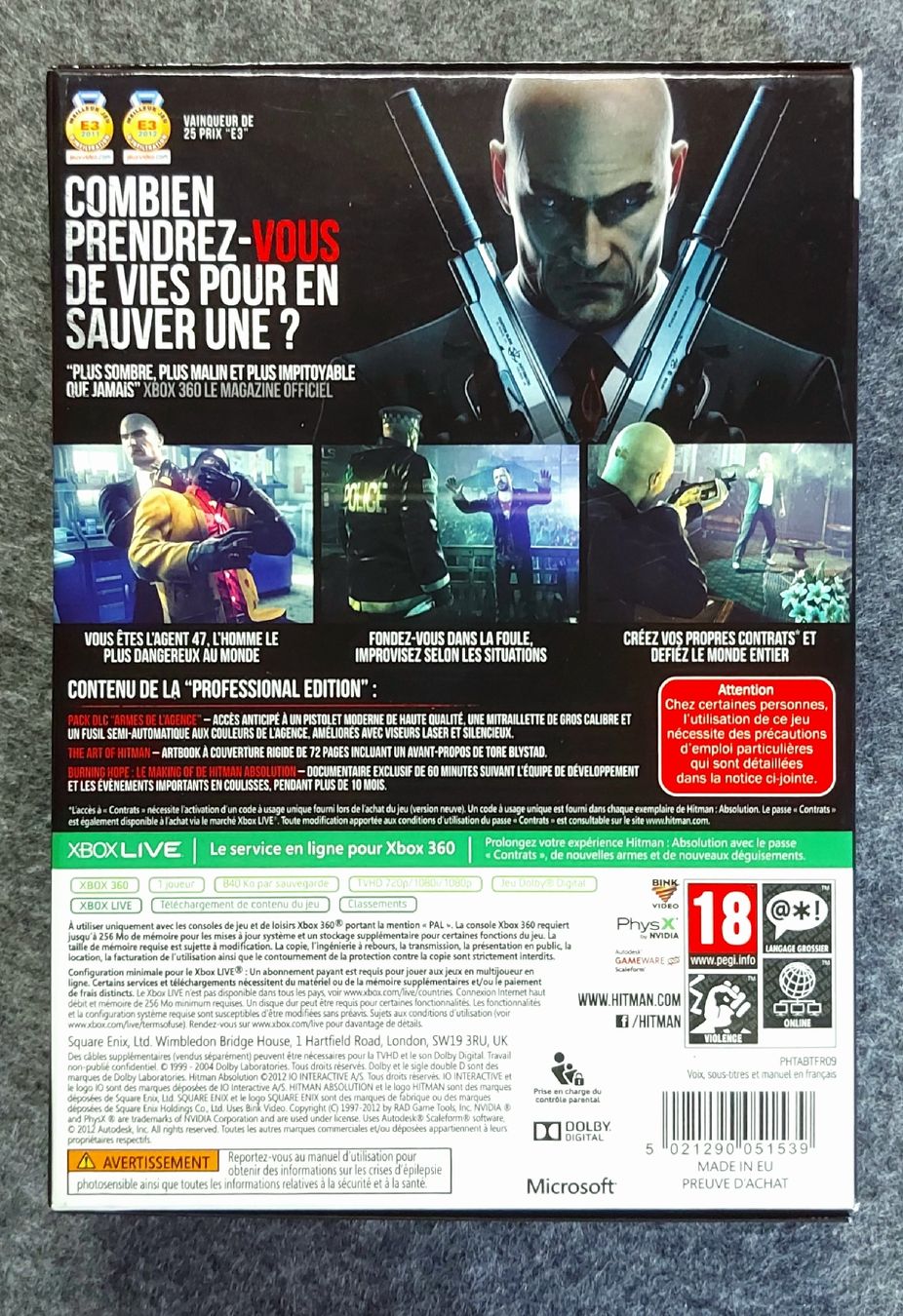 Spiele: Hitman Absolution Professional Edition ⚔️🩸✨️ Xbox 360 – Neu (gemäss Beschreibung) aus Courfaivre von FabNos89 6